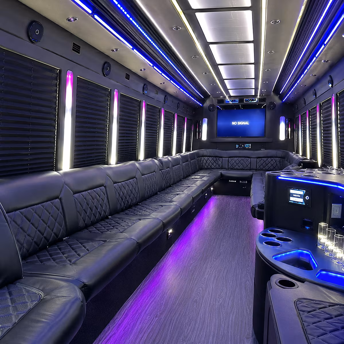 party buses to cascades park amphitheater events
