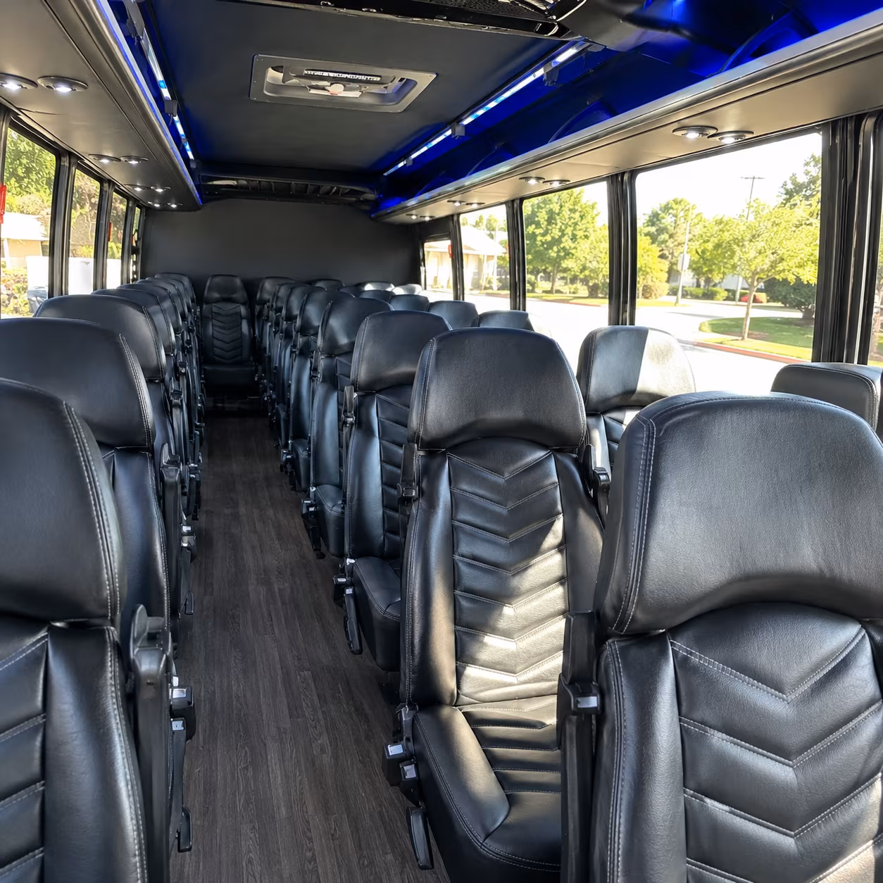tallahassee 28 passenger minibus interior