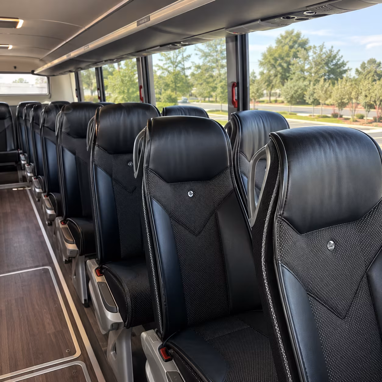 tallahassee 45 passenger charter bus interior
