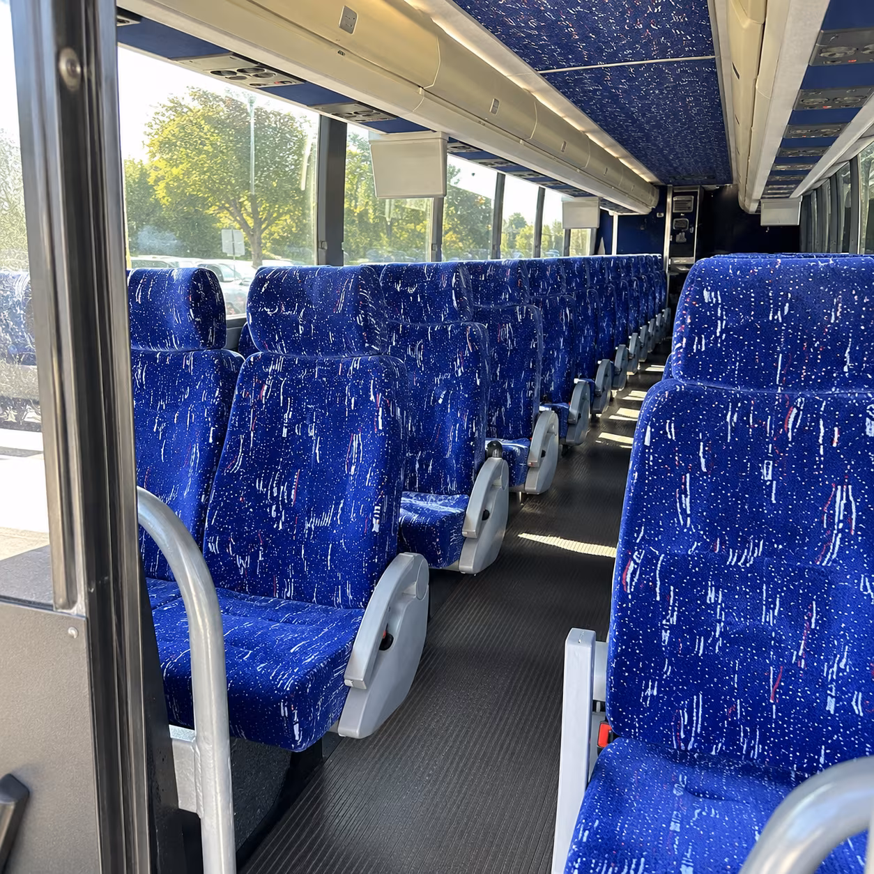 tallahassee 50 passenger charter bus inside