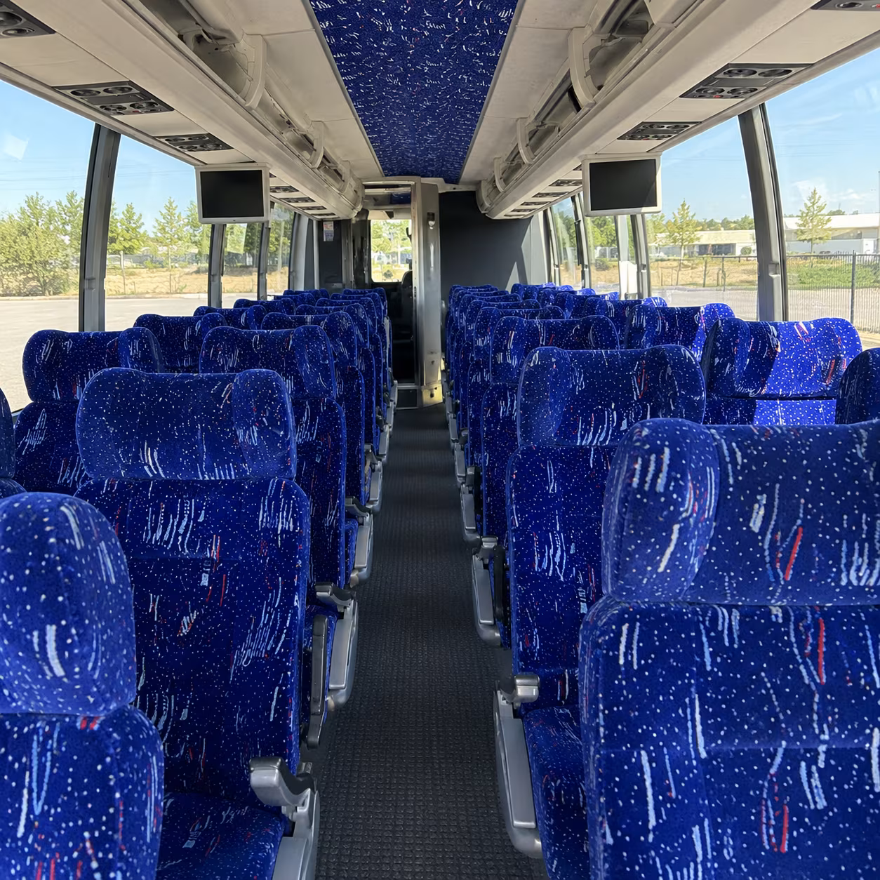 tallahassee 54 passenger charter bus interior