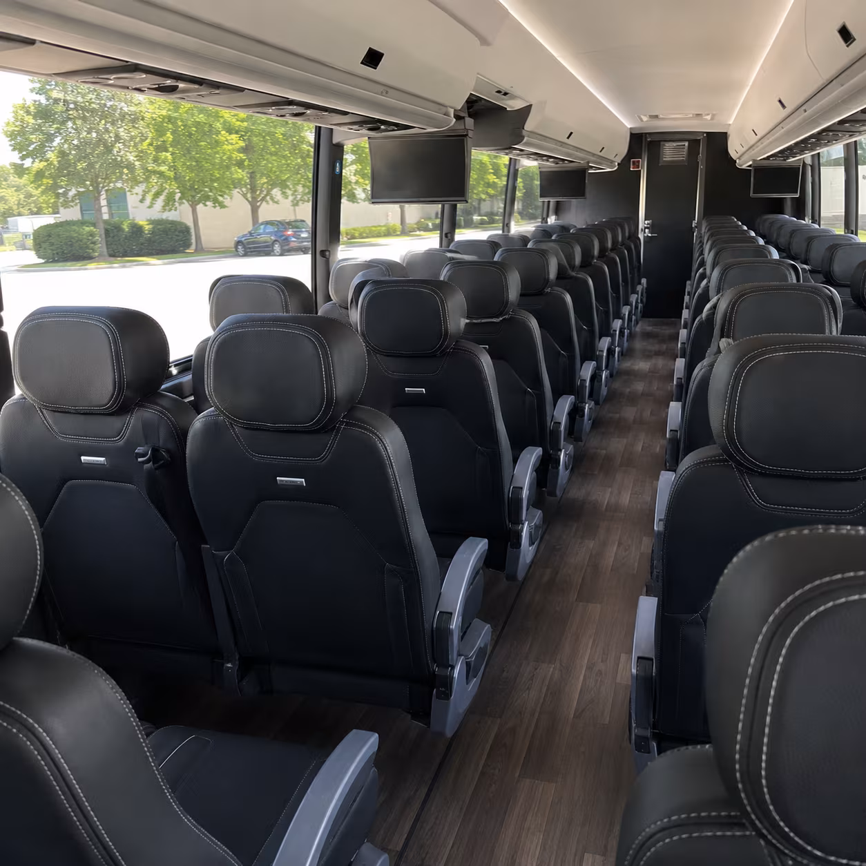 tallahassee 56 passenger charter bus interior